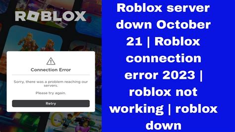 what is wrong with roblox october 21|roblox server issues oct 21.